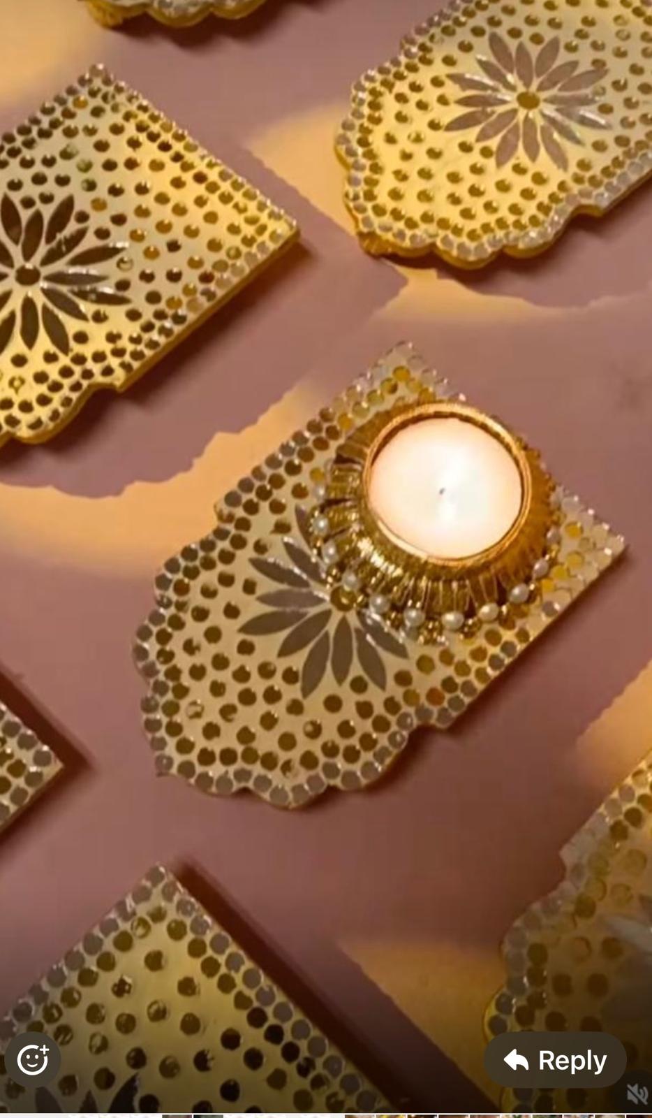 Jharoka-style tealights