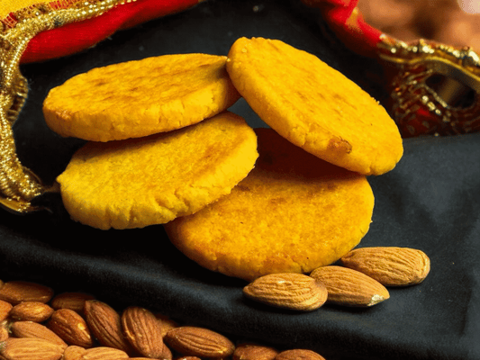 Badam Puri (Almond cookies)  - 100 gms (3pcs in a box)