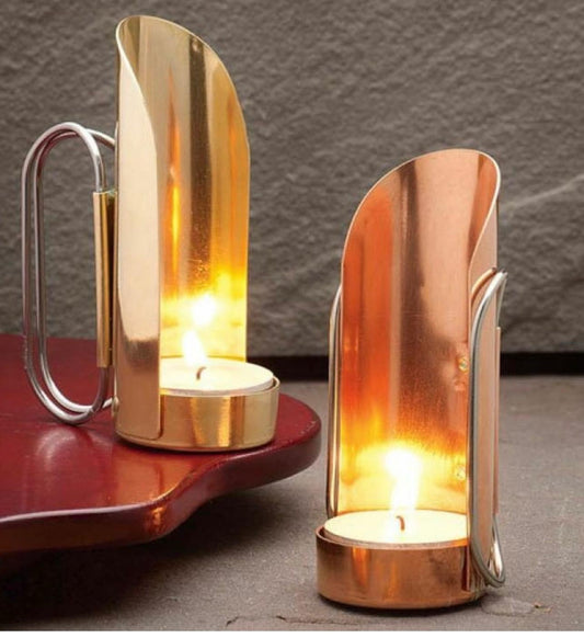 Brass Tall Tealight holder (2 pcs)