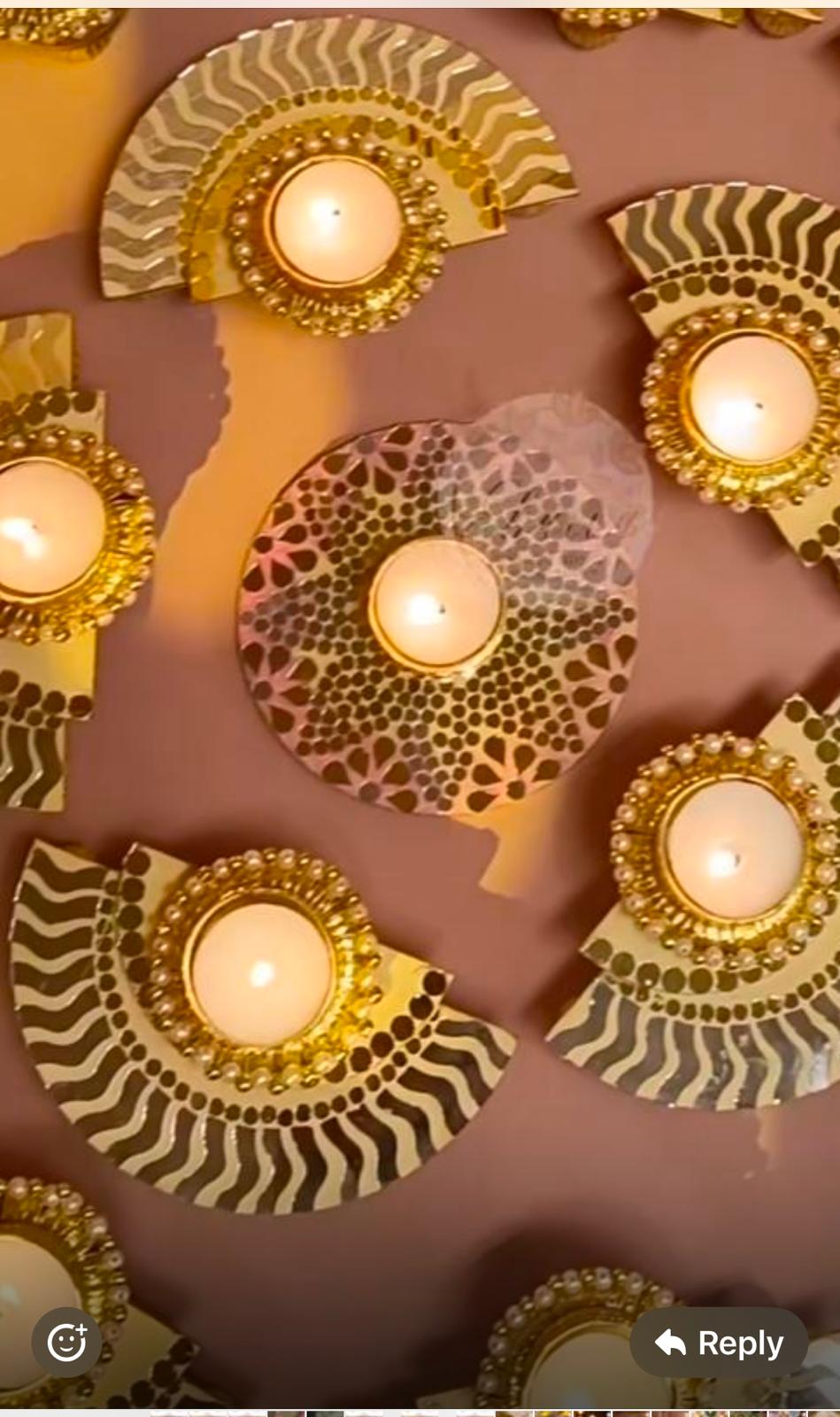 Semi-circular tealight